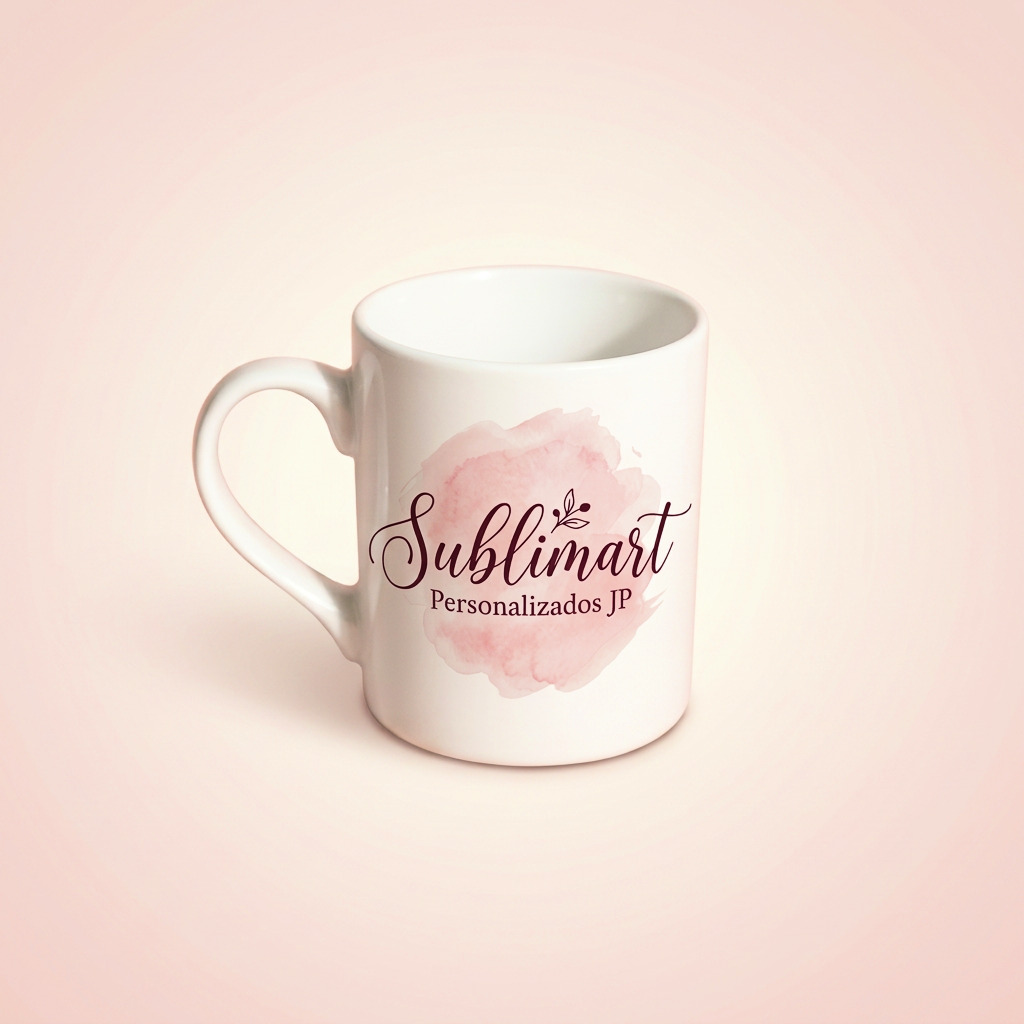 Caneca de cerâmica branca personalizada com arte colorida — Sublimart Personalizados JP